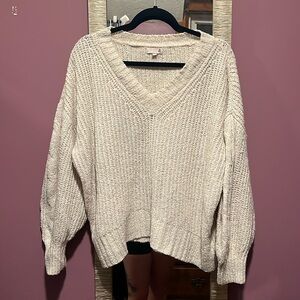 Oversized Balloon Sleeve Knitted Sweater